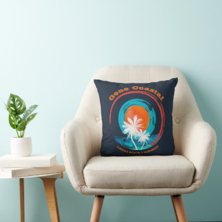 Sunset Gone Coastal Pick Your Beach Cushion