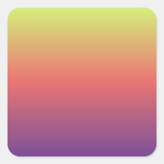 sunset gradient colours blur background square sticker