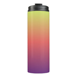 sunset gradient colours blur background thermal tumbler