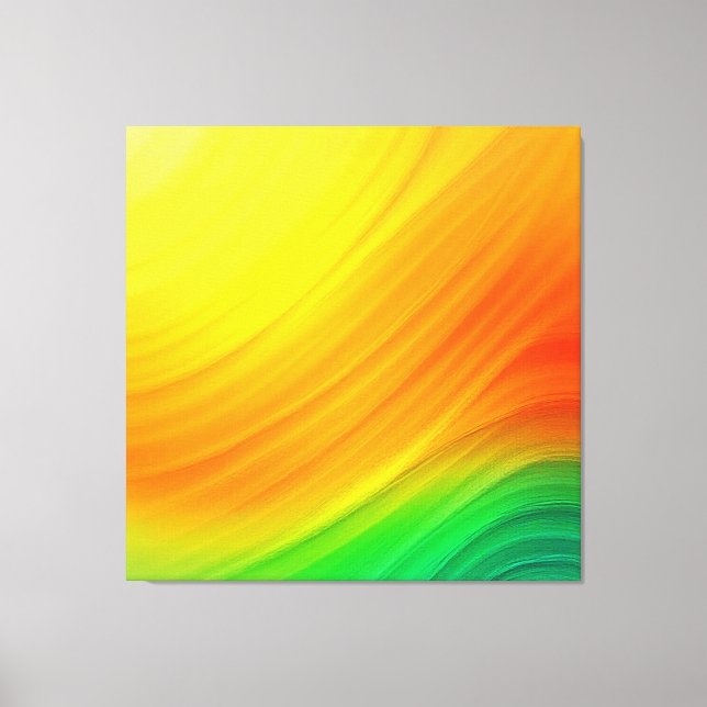 Sunset Gradient Flow Canvas Print (Front)