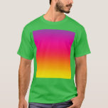 Sunset Gradient Ombre Colours Purple Pink Orange Y T-Shirt<br><div class="desc">Sunset Gradient Ombre Colours Purple Pink Orange Yellow .Awesome Great Funny Souvenir Present Matching Family Clothing Couple Outfit Apparel for mum,  dad,  brother,  sister,  wife,  husband,  son,  daughter,  pops,  mama,  papa,  grandpa,  grandma aunt uncle his hers him ladies.</div>