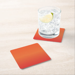 Sunset Gradient Square Paper Coaster