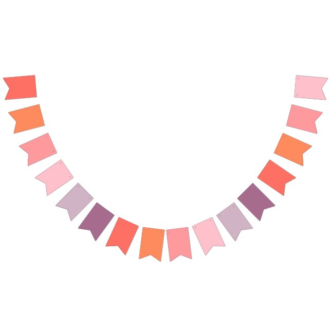 Sunset Gradient Theme Bunting Banner  (All)