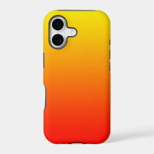 Sunset Gradient Yellow to Deep Red Colour Ombre