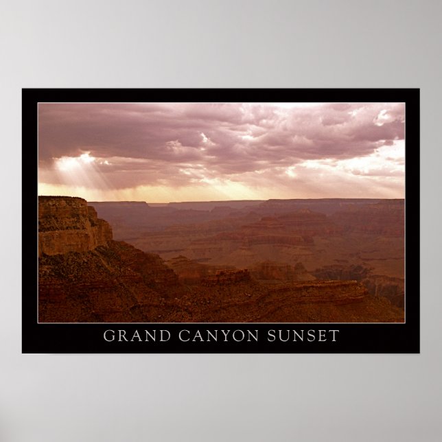 Sunset Grand Canyon Poster (Front)
