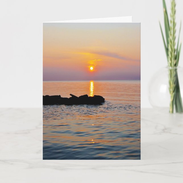 Sunset Greeting Card (Front)