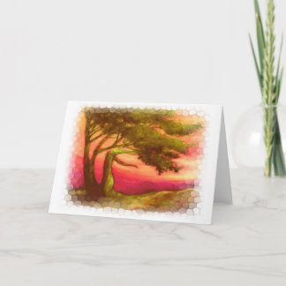 Sunset greeting card