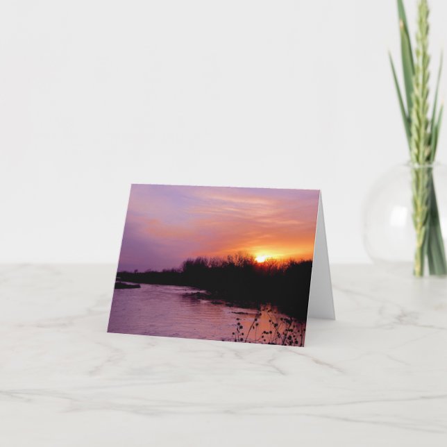 Sunset Greeting Card #65  065 (Front)