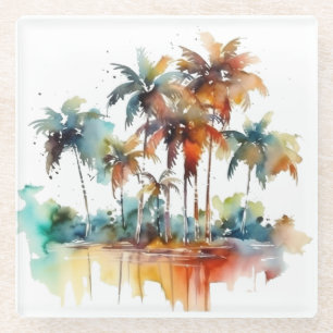 Sunset Grove Glass Coaster