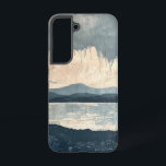 Sunset Grove Layers Phone Case<br><div class="desc">Multiple layers of glowing forest silhouettes stretch across this warm sunset scene,  offering a cosy and peaceful woodland vibe.</div>