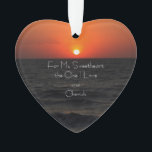 Sunset Heart-shaped Ornament<br><div class="desc">Sunset Heart-shaped Ornament</div>