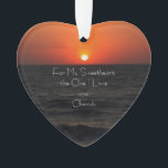 Sunset Heart-shaped Ornament<br><div class="desc">Sunset Heart-shaped Ornament</div>