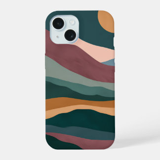 Sunset Hills Boho Abstract Landscape iPhone Case