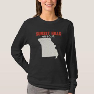 Sunset Hills Missouri USA State America Travel Mis T-Shirt