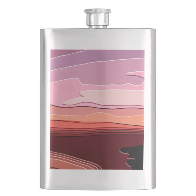 SUNSET HIP FLASK (Front)