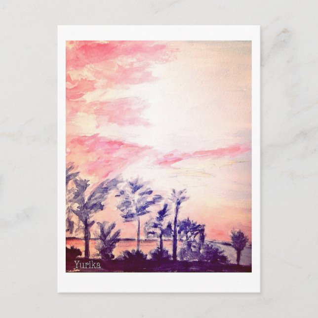 sunset holiday postcard (Front)