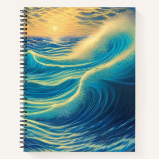 Sunset Horizon by the Beach Notebook