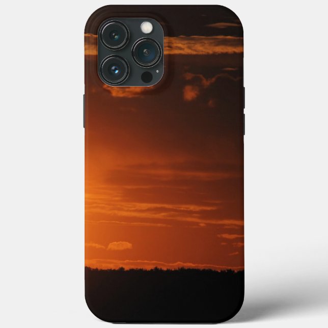 Sunset-horizon-clouds-forest- Case-Mate iPhone Case (Back)