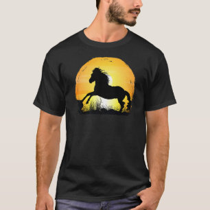 Sunset Horse Breed Silhouette  Appaloosa T-Shirt
