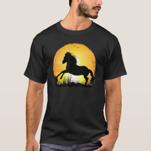Sunset Horse Breed Silhouette   Appaloosa T-Shirt