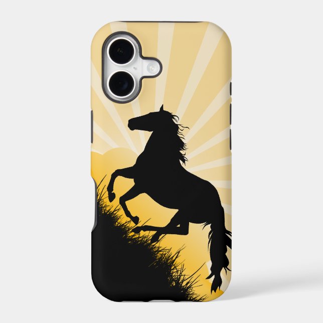 Sunset Horse iPhone Case (Back)