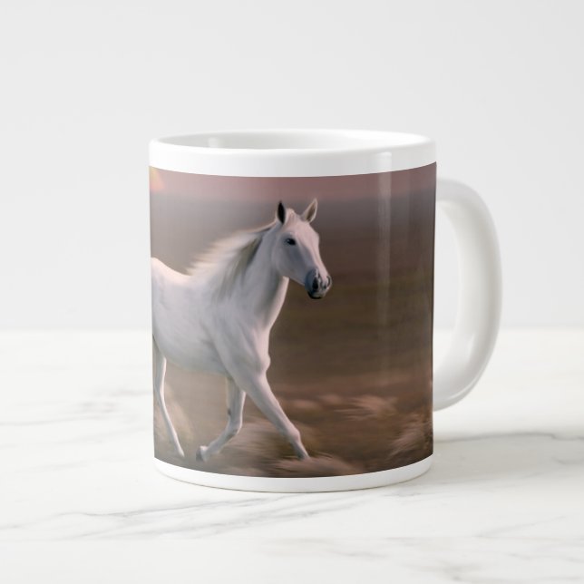 Sunset Horse Large Coffee Mug (Front Right)
