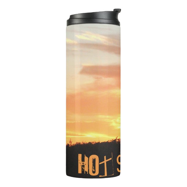 Sunset Hot Thermal Tumbler (Rotated Left)
