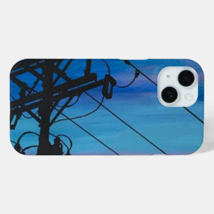 'Sunset Hum' Painting on a iPhone 15 Case