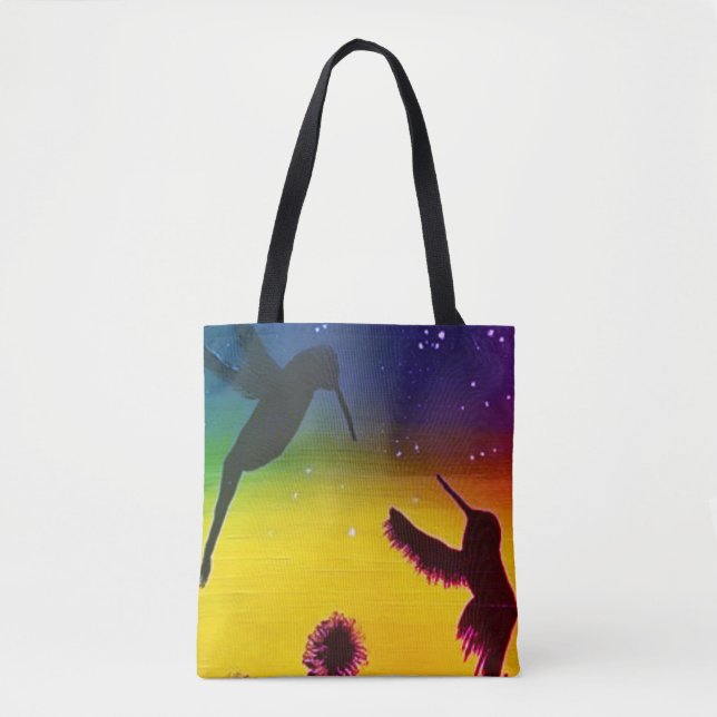 Sunset Hummingbirds Tote Bag (Front)