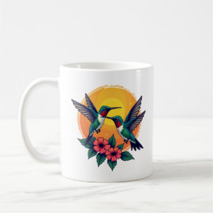 Sunset Hummingbirds – Tropical Coffee Mug