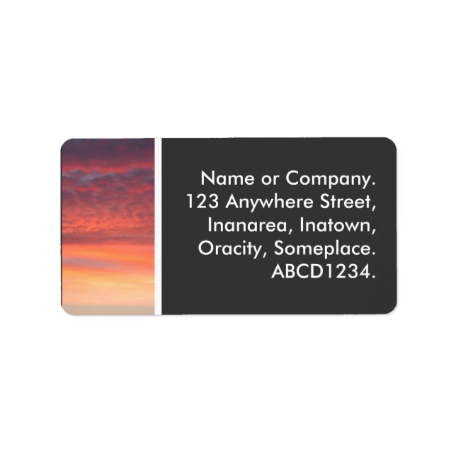 Sunset II Label (Front)