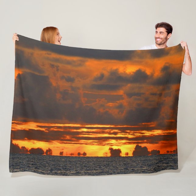 SUNSET ILLUSION FLEECE BLANKET (In Situ)