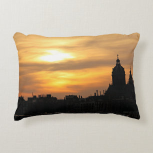 Sunset in Amsterdam Decorative Cushion