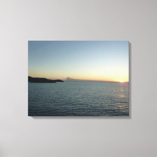 Sunset in Antigua II Island Seascape Canvas Print