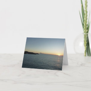 Sunset in Antigua II Island Seascape Card
