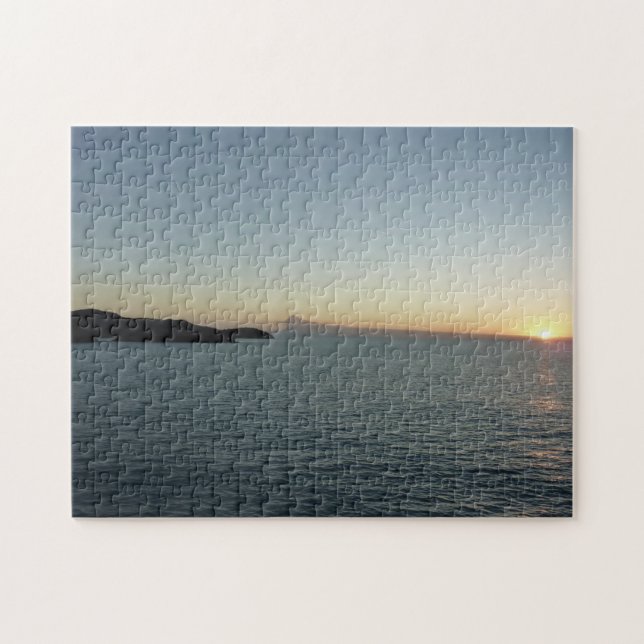 Sunset in Antigua II Island Seascape Jigsaw Puzzle (Horizontal)