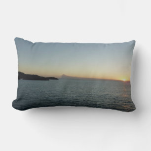 Sunset in Antigua II Island Seascape Lumbar Cushion