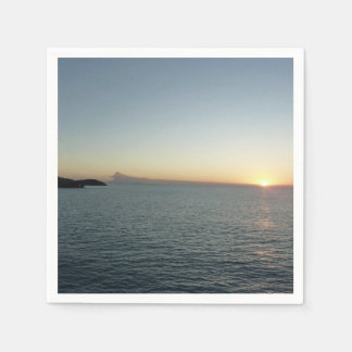 Sunset in Antigua II Island Seascape Napkin