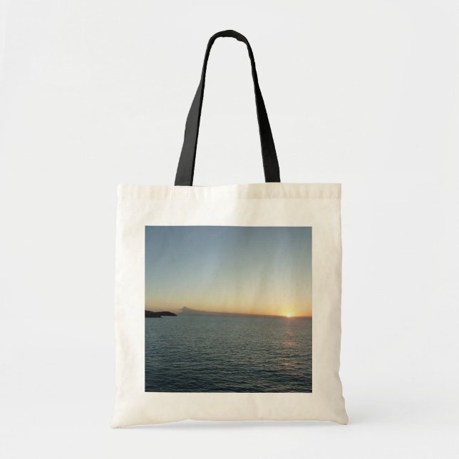Sunset in Antigua II Island Seascape Tote Bag (Front)
