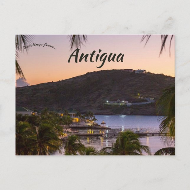 Sunset in Antigua Postcard (Front)