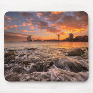 Sunset In Barcelona Mouse Pad