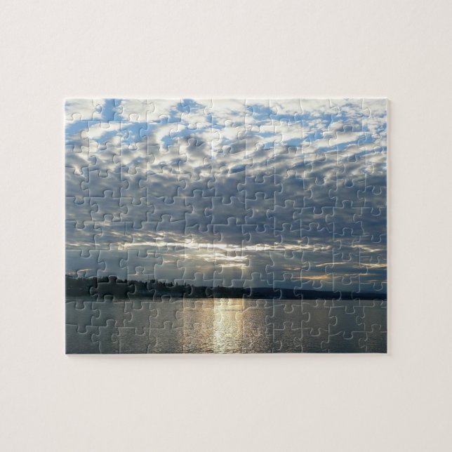 Sunset in British Columbia Canadian Seascape Jigsaw Puzzle (Horizontal)