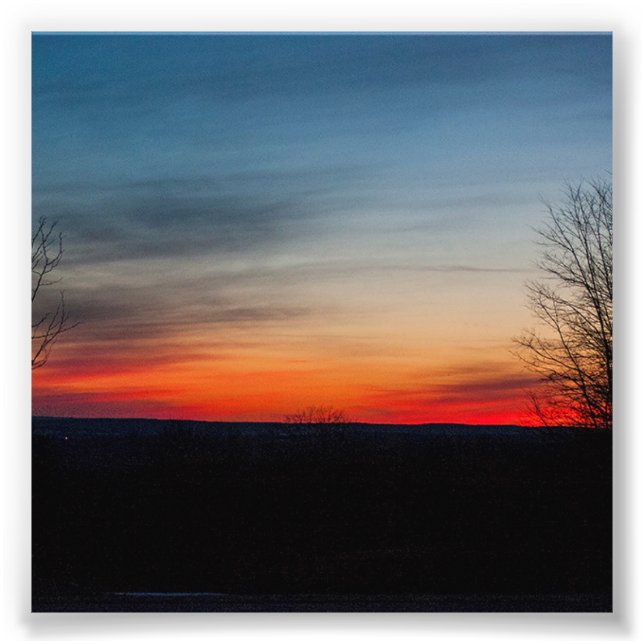 "Sunset in Broadalbin" by Shawn Tomlinson Photo Print (Front)