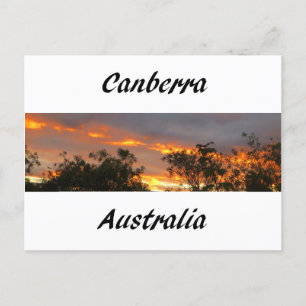 Sunset in Canberra Postcard