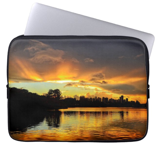 Sunset In City Londrina, Brazil Laptop Sleeve (Front)