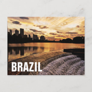 Sunset In City Londrina Postcard