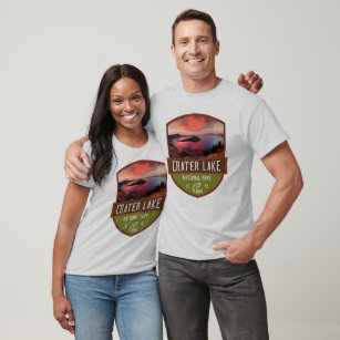 Sunset In Crater Lake, Oregon T-Shirt