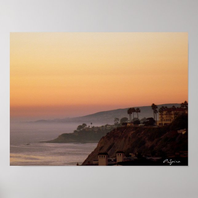 Sunset in Dana Point Poster (Front)