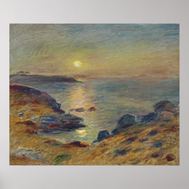 Sunset in Douarnenez Fine Art Landscape Poster (Front)