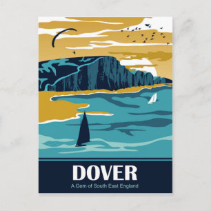Sunset in Dover, England Postcard